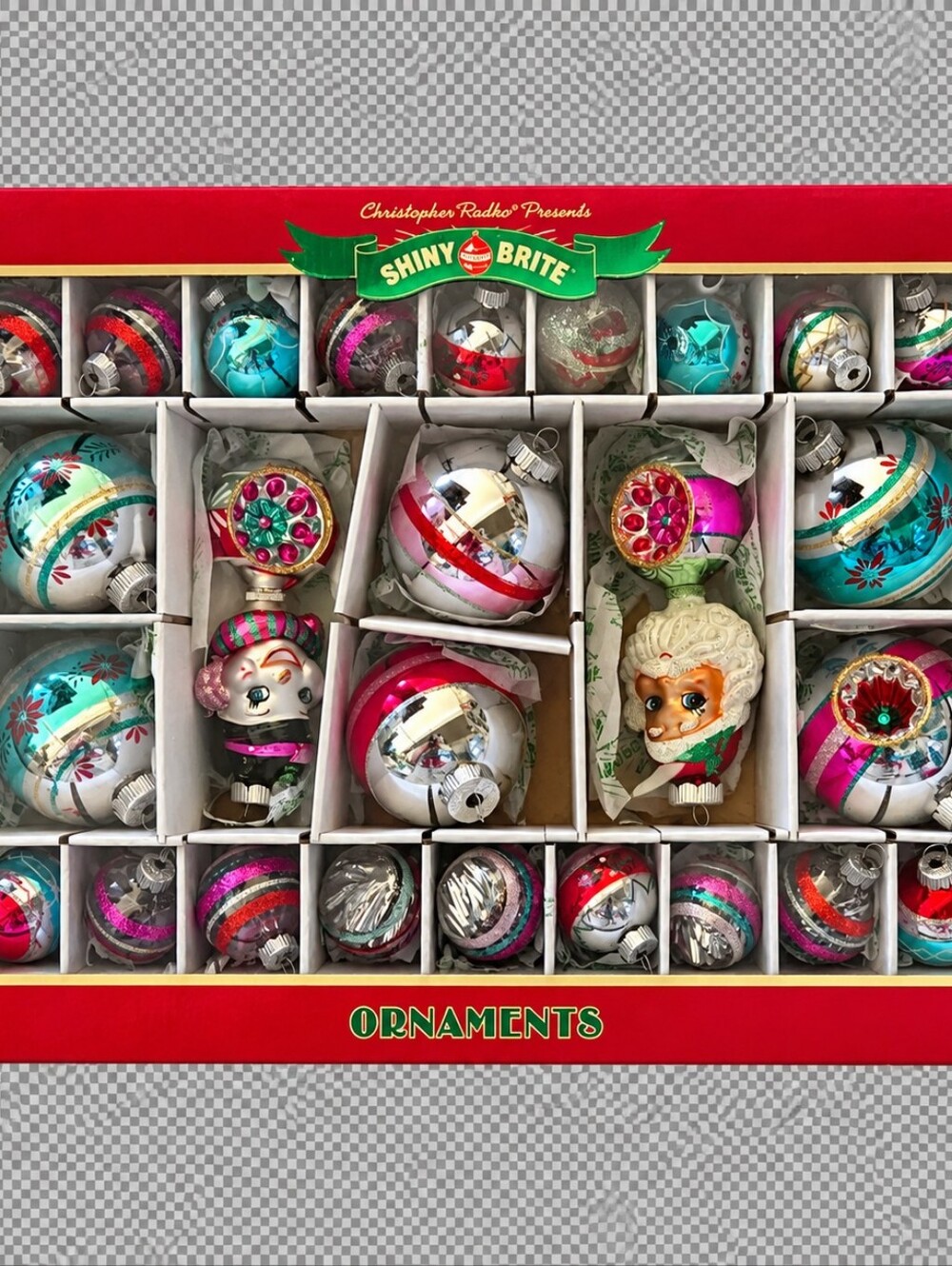 26 Retro Shiny Brite Christmas Ornaments